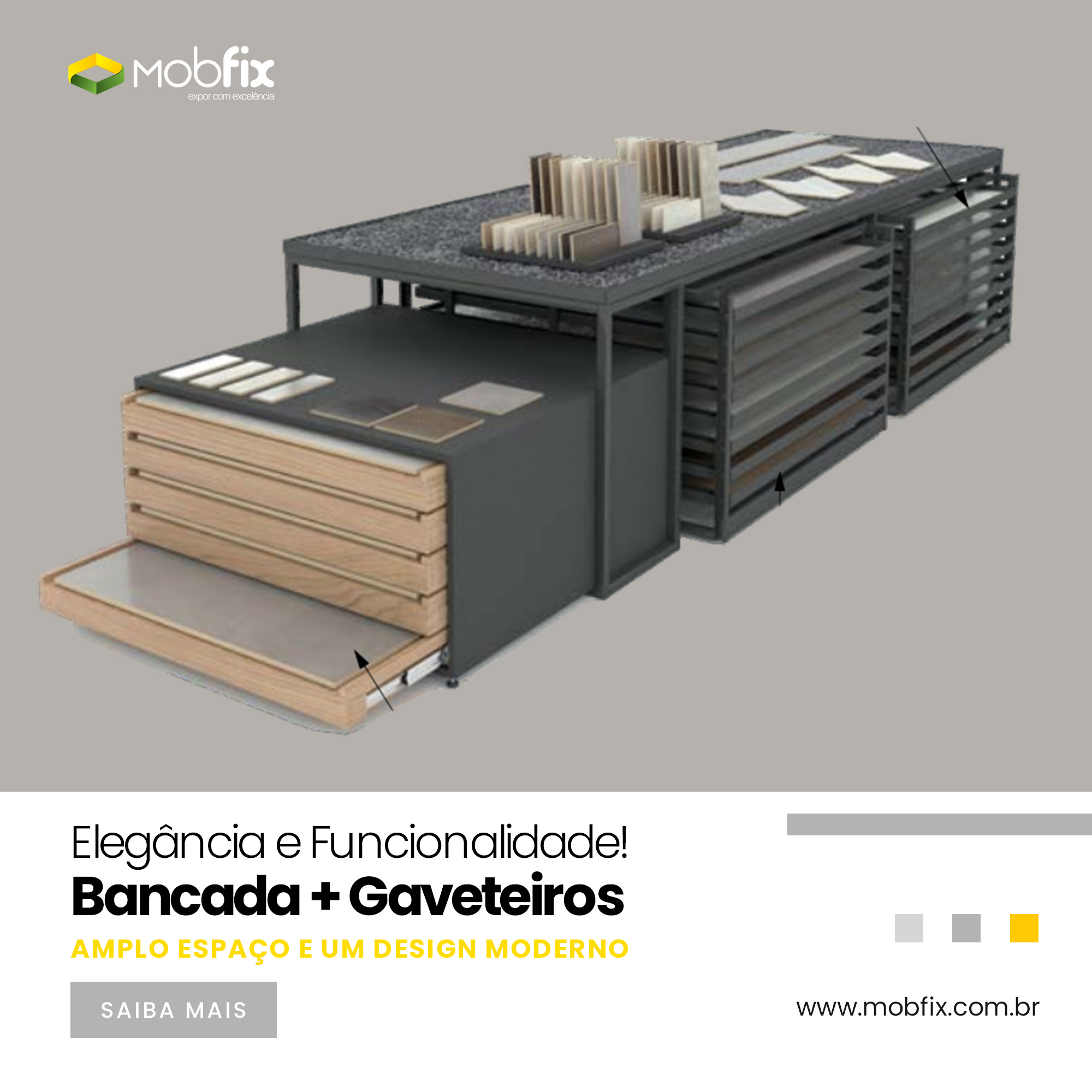 Bancada + Gaveteiros