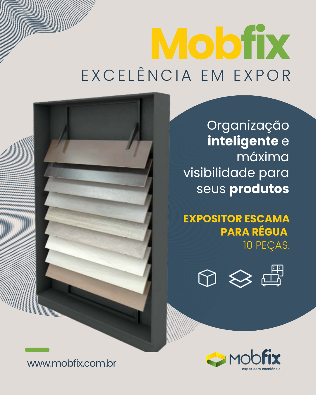Expositor Escama para Régua